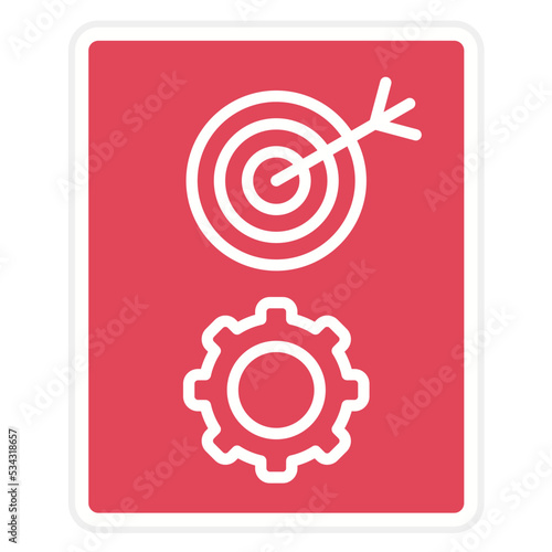Goals Management Icon Style