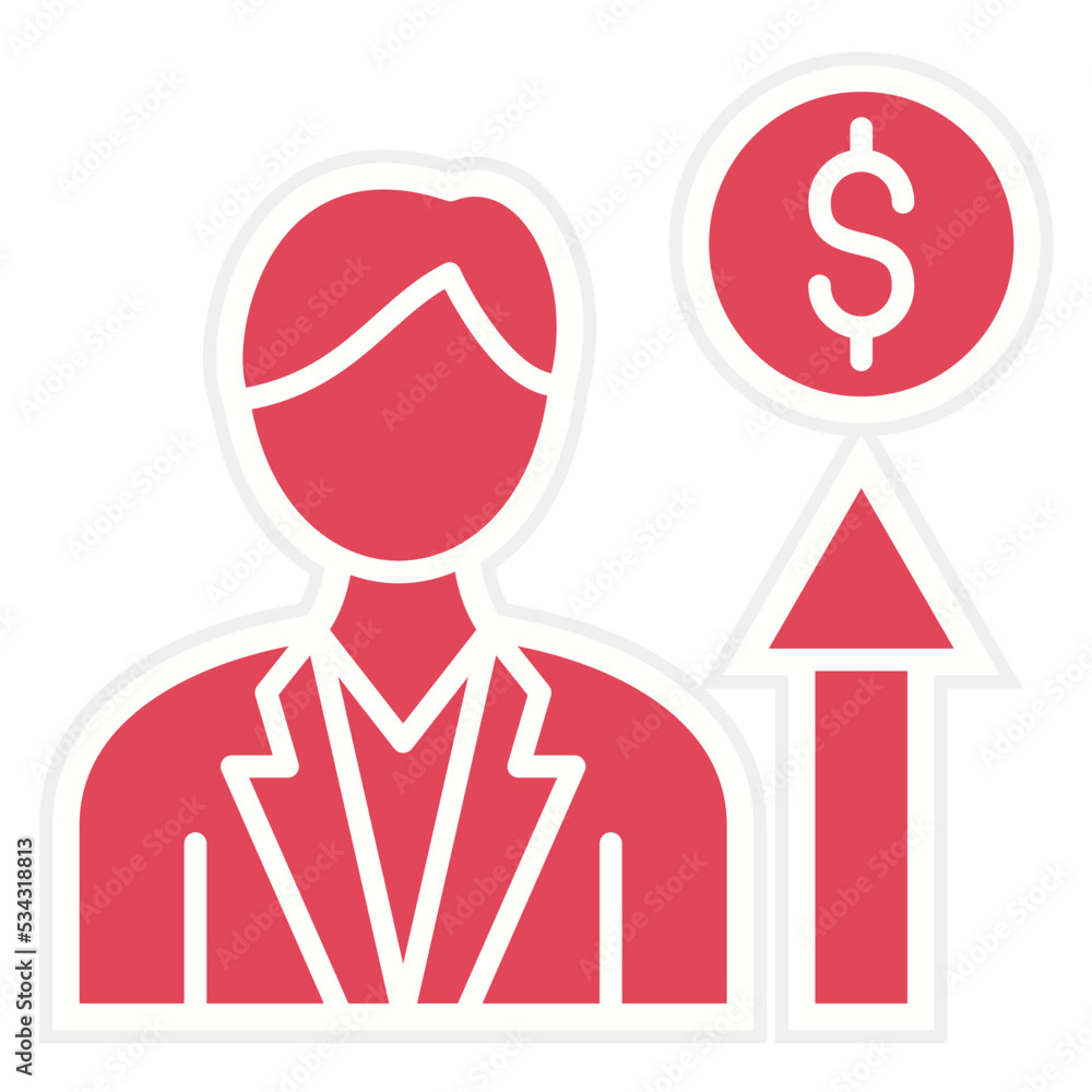 Career Growth Icon Style Career Growth Icon Style