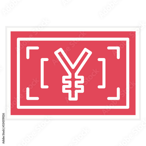 Japanese Yen Icon Style