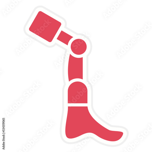 Bionic Leg Icon Style
