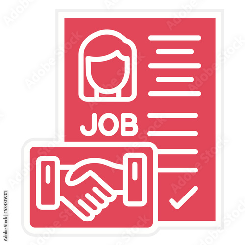 Employment Contract Icon Style