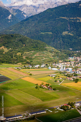 Survole de la Suisse et des Alpes en petit avion