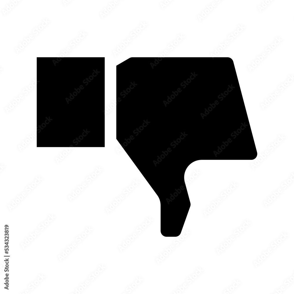Dislike icon. thumbs down or unlike sign. vector illustration Dislike icon. thumbs down or unlike sign. vector illustration