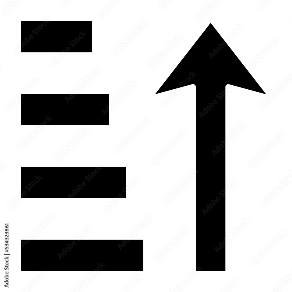 Sort Ascending Glyph Icon Sort Ascending Glyph Icon