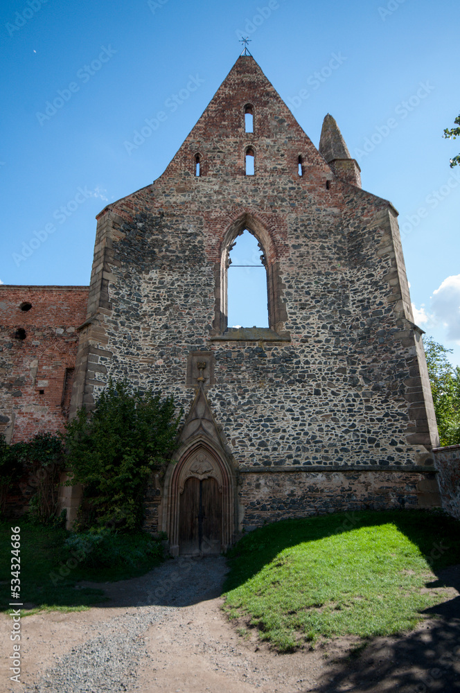 Old demolished cathedral - Rosa Coeli, Dolni Kounice, Czech Republic Old demolished cathedral - Rosa Coeli, Dolni Kounice, Czech Republic