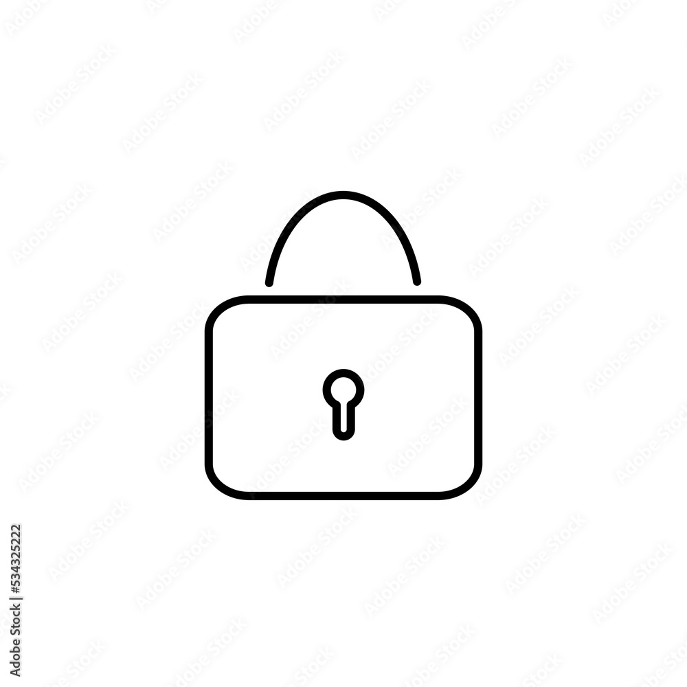 Padlock icon vector. Lock symbol vector illustration. Trendy flat design style on white background. eps 10 Padlock icon vector. Lock symbol vector illustration. Trendy flat design style on white background. eps 10