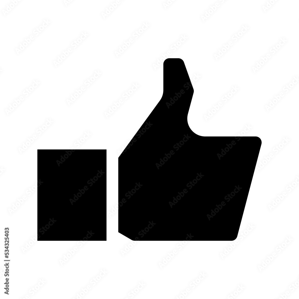 Like icon. thumbs up sign. vector illustration