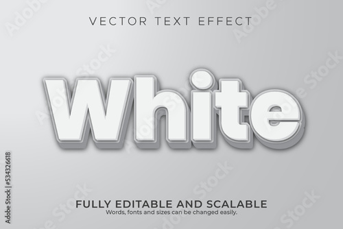 White text effect with off-white background