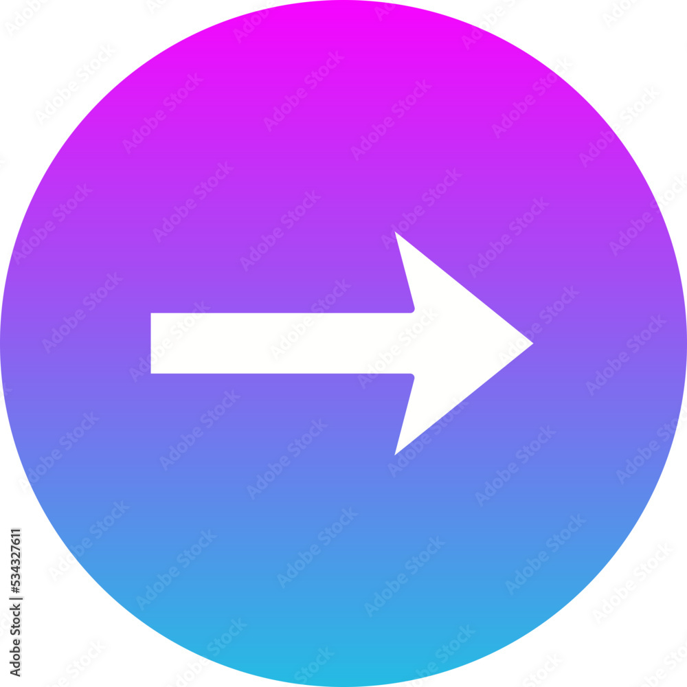 Right Gradient Circle Glyph Inverted Icon Right Gradient Circle Glyph Inverted Icon