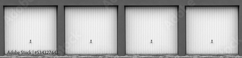 Canvas-taulu garage doors horizontal tileable