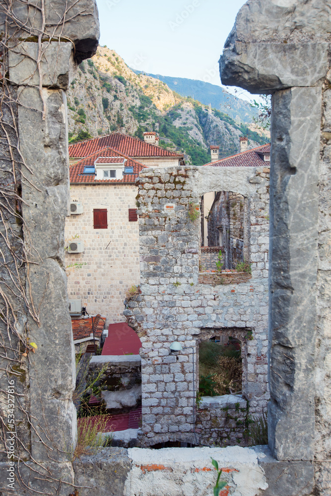 Remains of Kotor old town