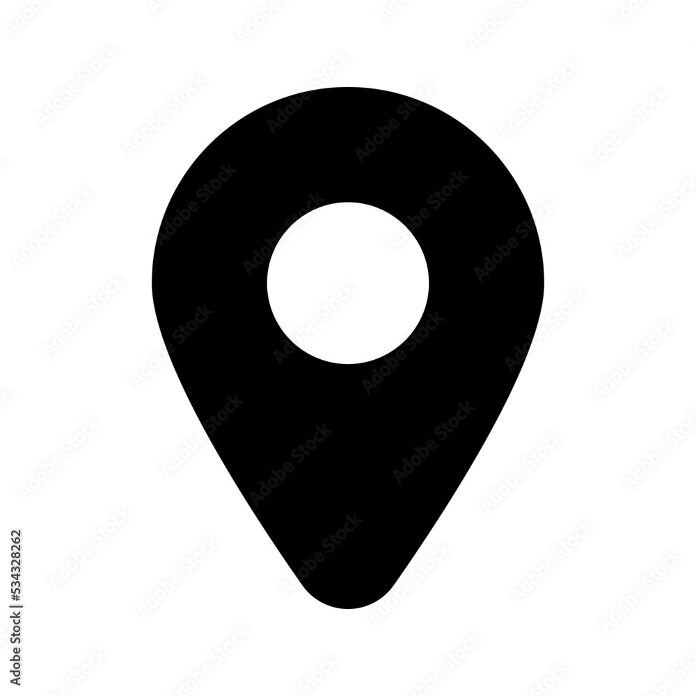 Map pin icon. location sign. vector illustration Map pin icon. location sign. vector illustration
