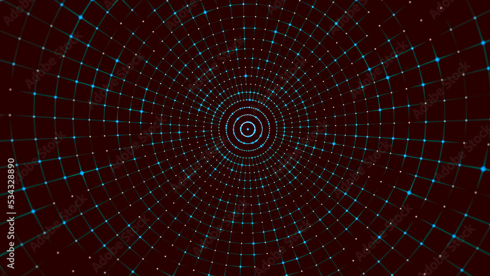 Abstract background with dots. Big data visualization. 3d rendering. Abstract background with dots. Big data visualization. 3d rendering.