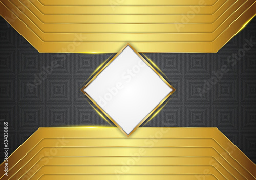 Golden and dark background for various designs.Blank for message or text.