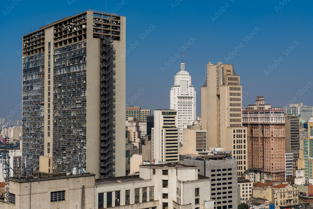 Fototapeta premium High Rise Buildings of Sao Paulo City Downtown