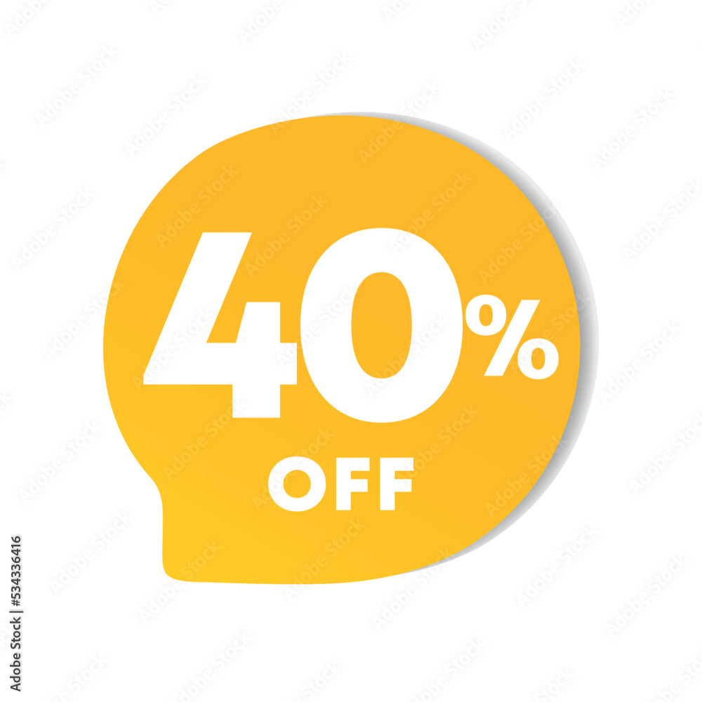 40% off. For sales, price discounts. Offers, promotions, outlet, retail, stores. Use in social media, banner, poster 40% off. For sales, price discounts. Offers, promotions, outlet, retail, stores. Use in social media, banner, poster
