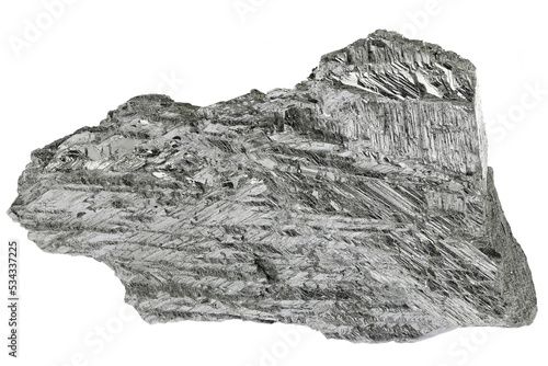 99.65% fine antimony isolated on white background photo