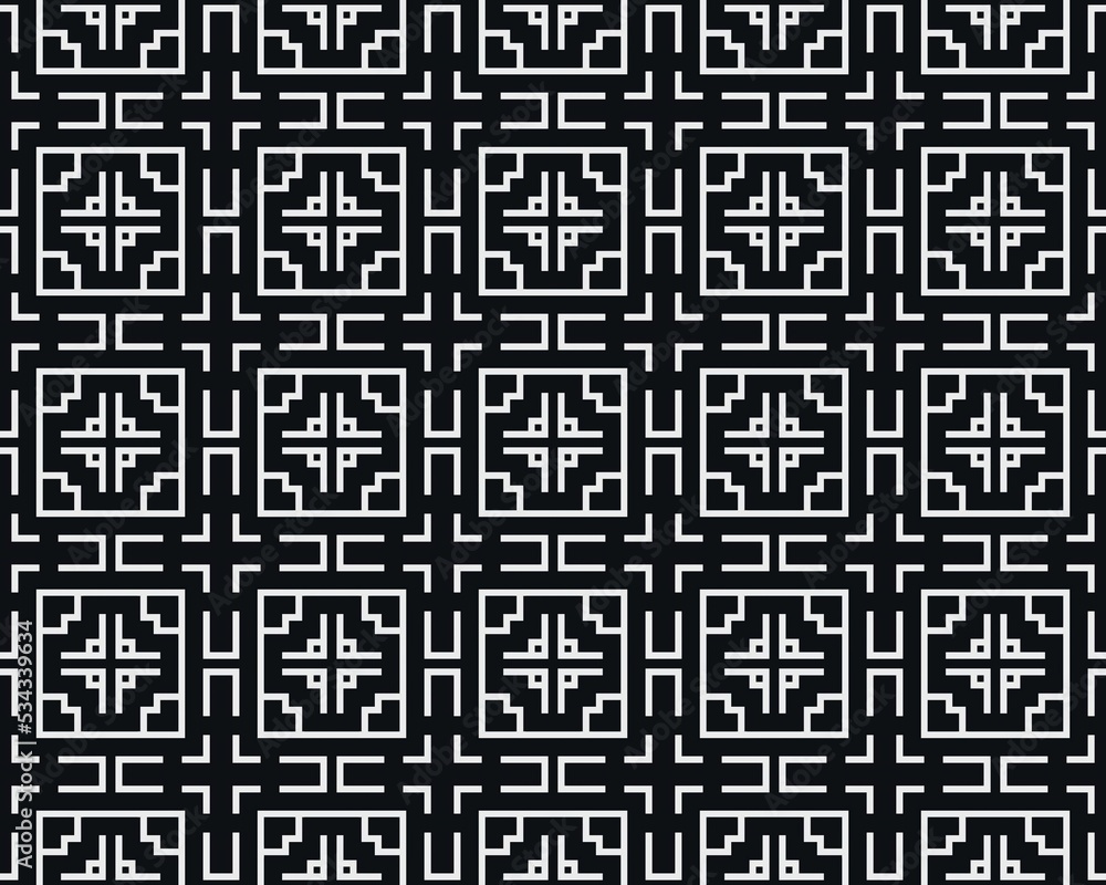 Oriental ethnic seamless repeatable pattern traditional geometric lines stripes background Design Oriental ethnic seamless repeatable pattern traditional geometric lines stripes background Design