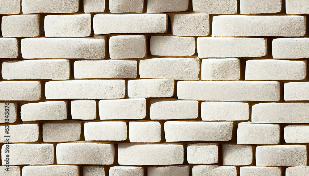 Fototapeta premium White brick wall background