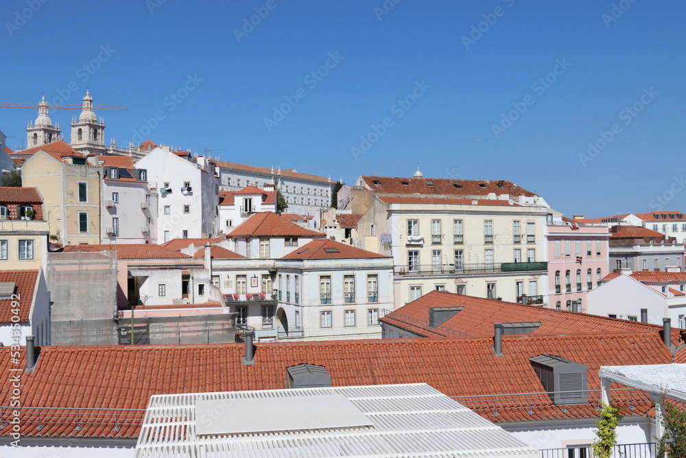 Alfama district in Lisbon 