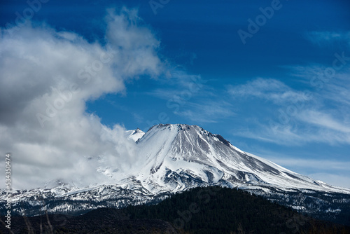 Usa, California. Shastina, Mt. Shasta's 'sister' volcano, is a mighty peak in its own right.