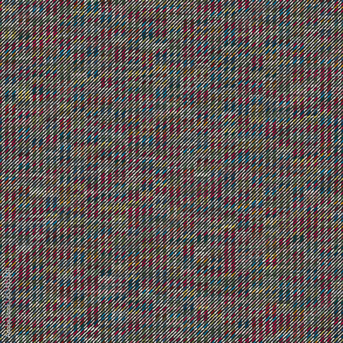 Multicolor Mélange Striped Textured Pattern