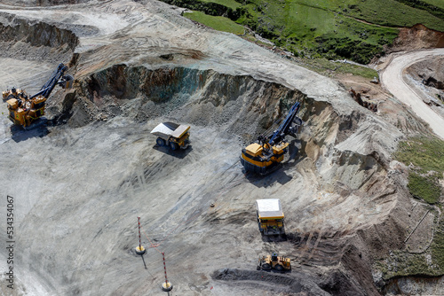 open pit mining in peru. © LUISENRIQUE