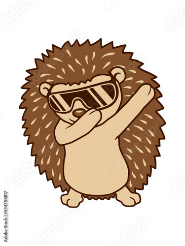 Lustiger dab dance Igel 