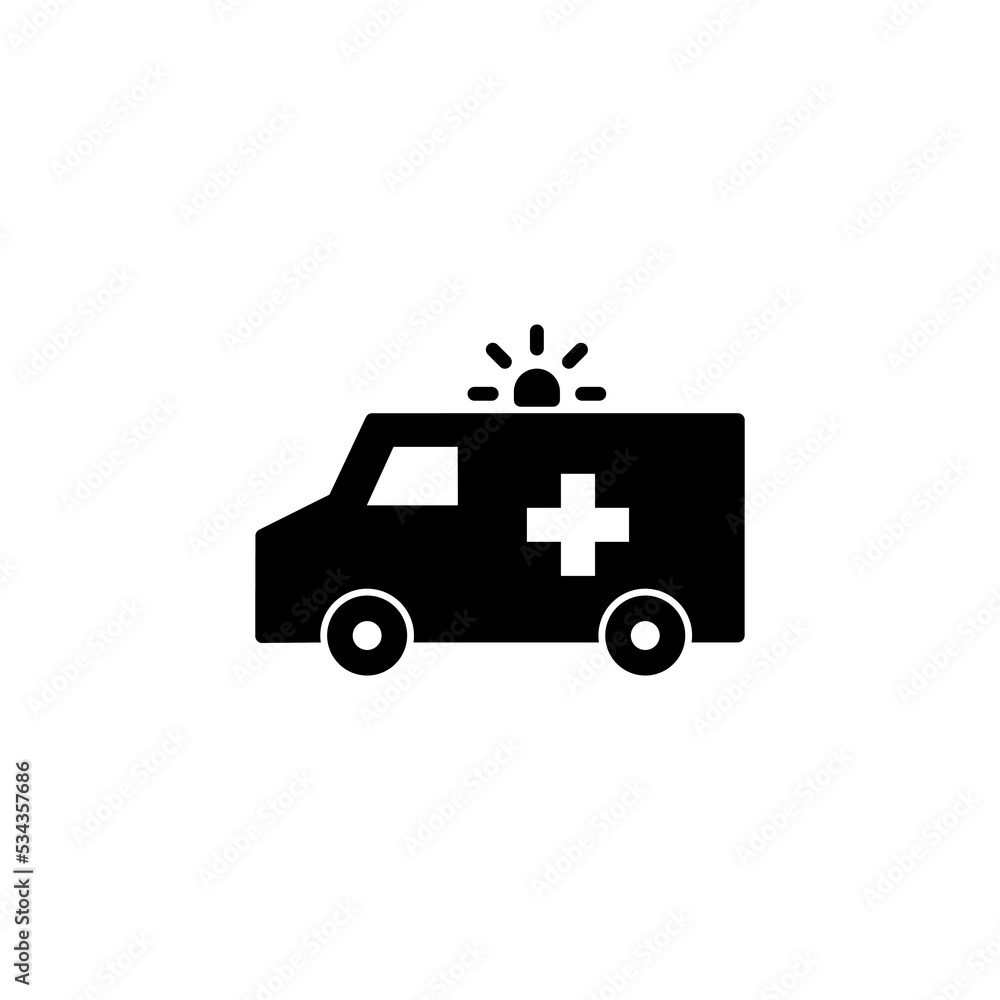Ambulance icon vector for web and mobile app. ambulance truck sign and symbol. ambulance car Ambulance icon vector for web and mobile app. ambulance truck sign and symbol. ambulance car