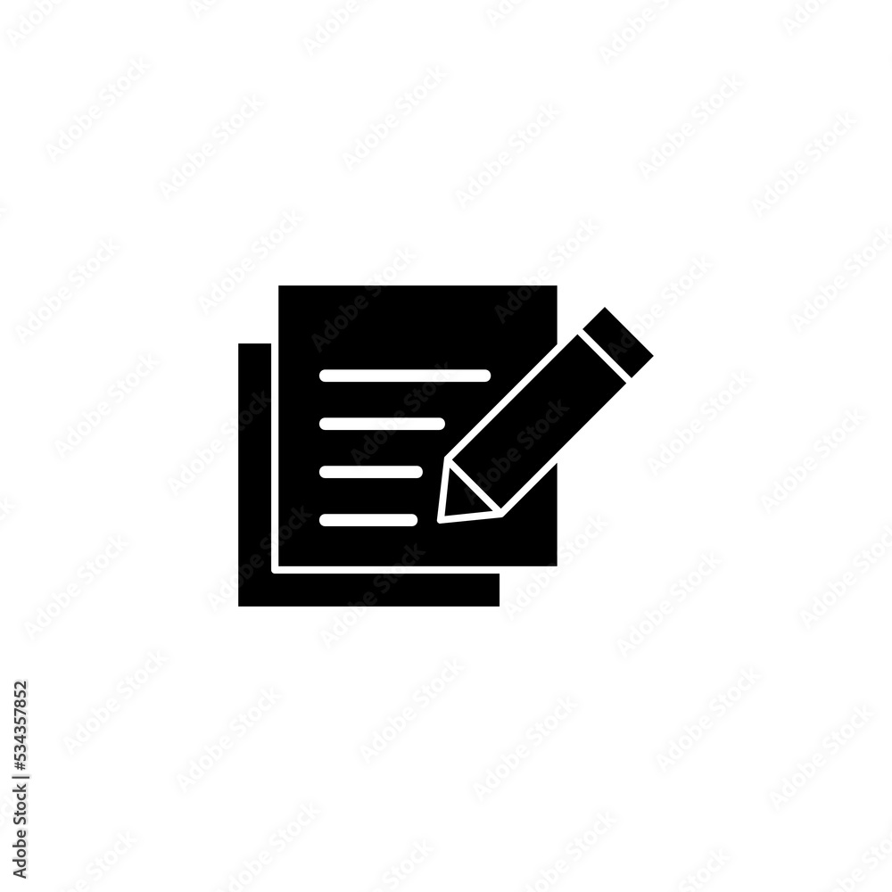 Note icon vector for web and mobile app. notepad sign and symbol Note icon vector for web and mobile app. notepad sign and symbol