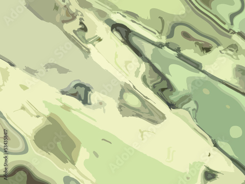 Camouflage soft background in light green-yellow-gray tonality. Beautiful wavy diagonal backdrop for fabrics, scrapbooking, covers, fashion trends, prints, wallpaper, etc. Ripples - rhythmic bursts