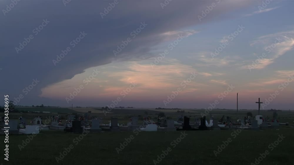 An Old Cemetery at Sunset in the Countryside of Entre Rios province, Argentina. An Old Cemetery at Sunset in the Countryside of Entre Rios province, Argentina.