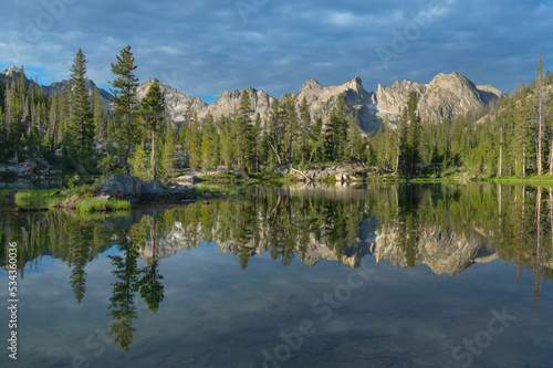 Alice Lake  Sawtooth Mountains  Idaho.