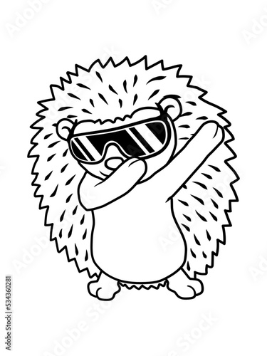 dabbing Igel dab dance 