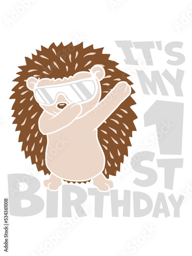 dabbing Igel 1st birthday 