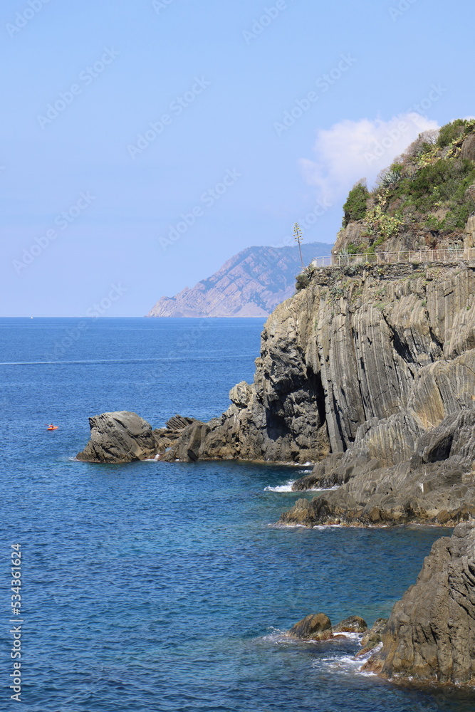 Coastline of the Cinque Terre National Park, Italy