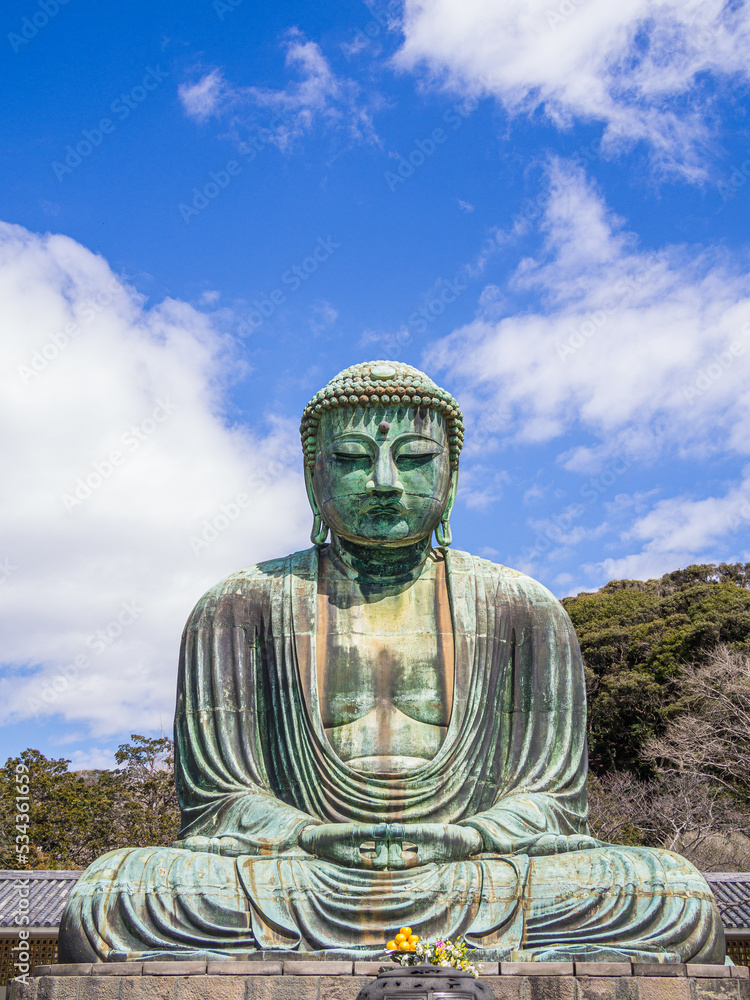 The bronzed Great Buddha of Kamakura or Kamakura Daibutsu dates back to the 13th century and is the second tallest bronze Buddha in Japan. The bronzed Great Buddha of Kamakura or Kamakura Daibutsu dates back to the 13th century and is the second tallest bronze Buddha in Japan.