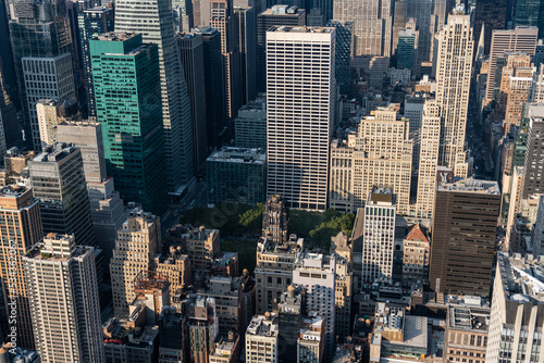 New York skyscrapers in Midtown Manhattan  panoramic view