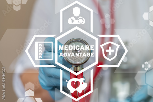 Fotografija Medicare advantage concept