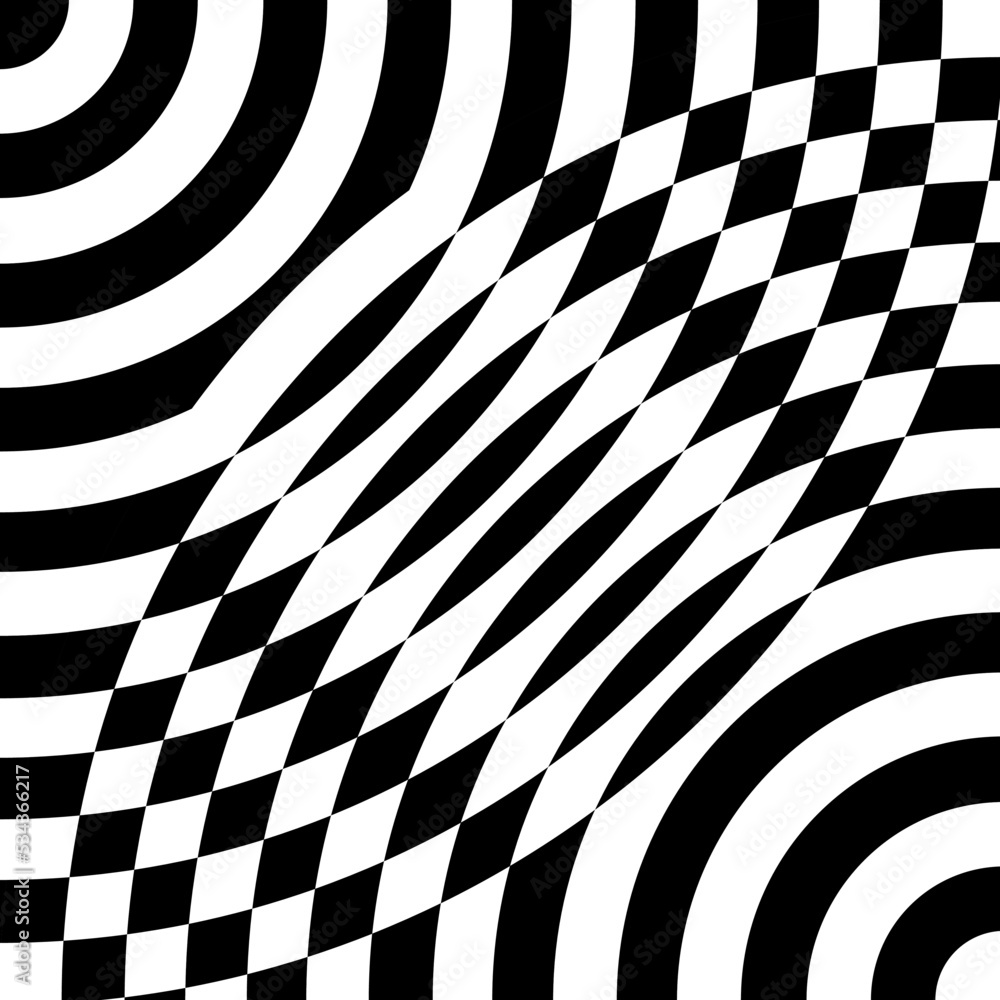 Obraz premium black and white illusion background
