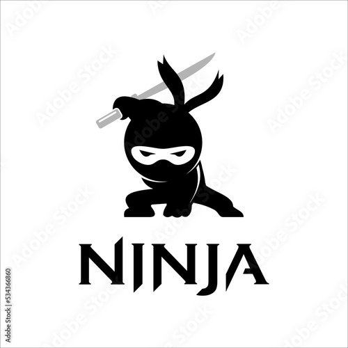 Ninja Samurai Warrior Fighter Character Cartoon Martial Art Weapon Swords