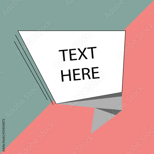 Abstract text box design with your text Eps 10 stock vector illustration