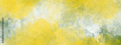 yellow watercolor texter background. Gold yellow abstract background with sand grunge texture.