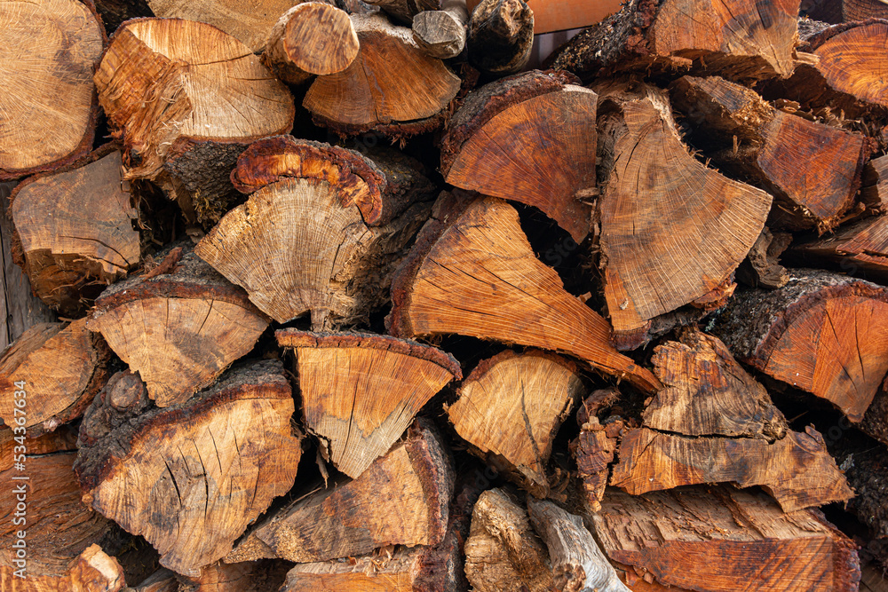 Chopped wood for furnace to make mezcal Chopped wood for furnace to make mezcal