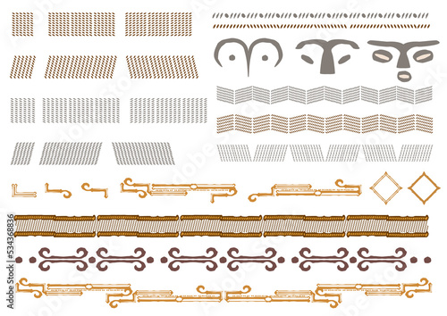 縄文モチーフL (A2)（透過）