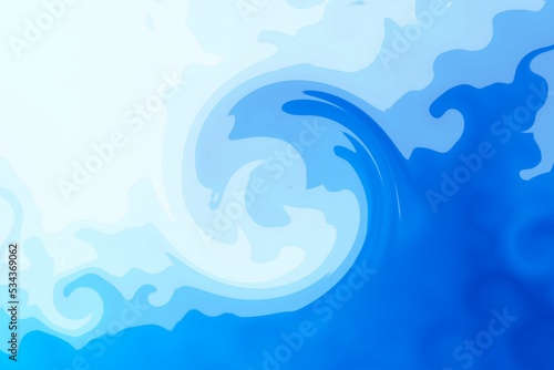Blue ocean waves background.