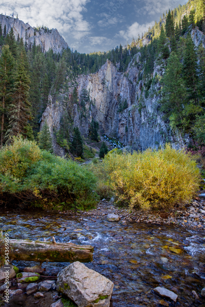 Obraz premium mountain river in autumn