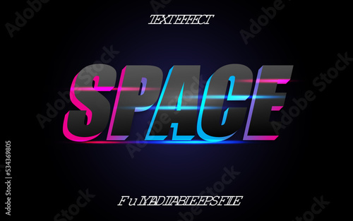 SPACE TEXT EFFECT