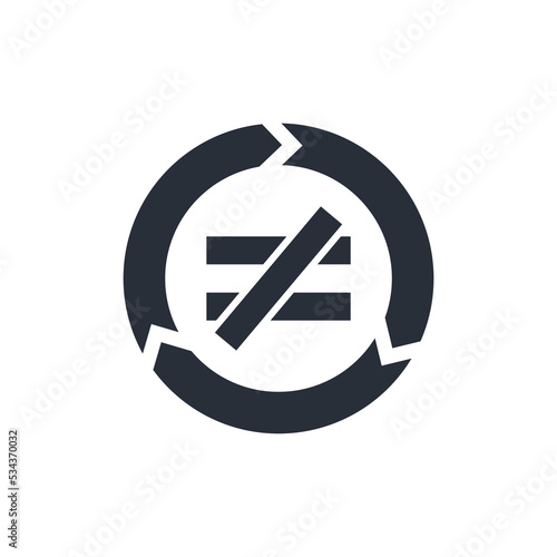 Free Download Imbalance. Vector linear icon isolated on white background. - GFXLoad