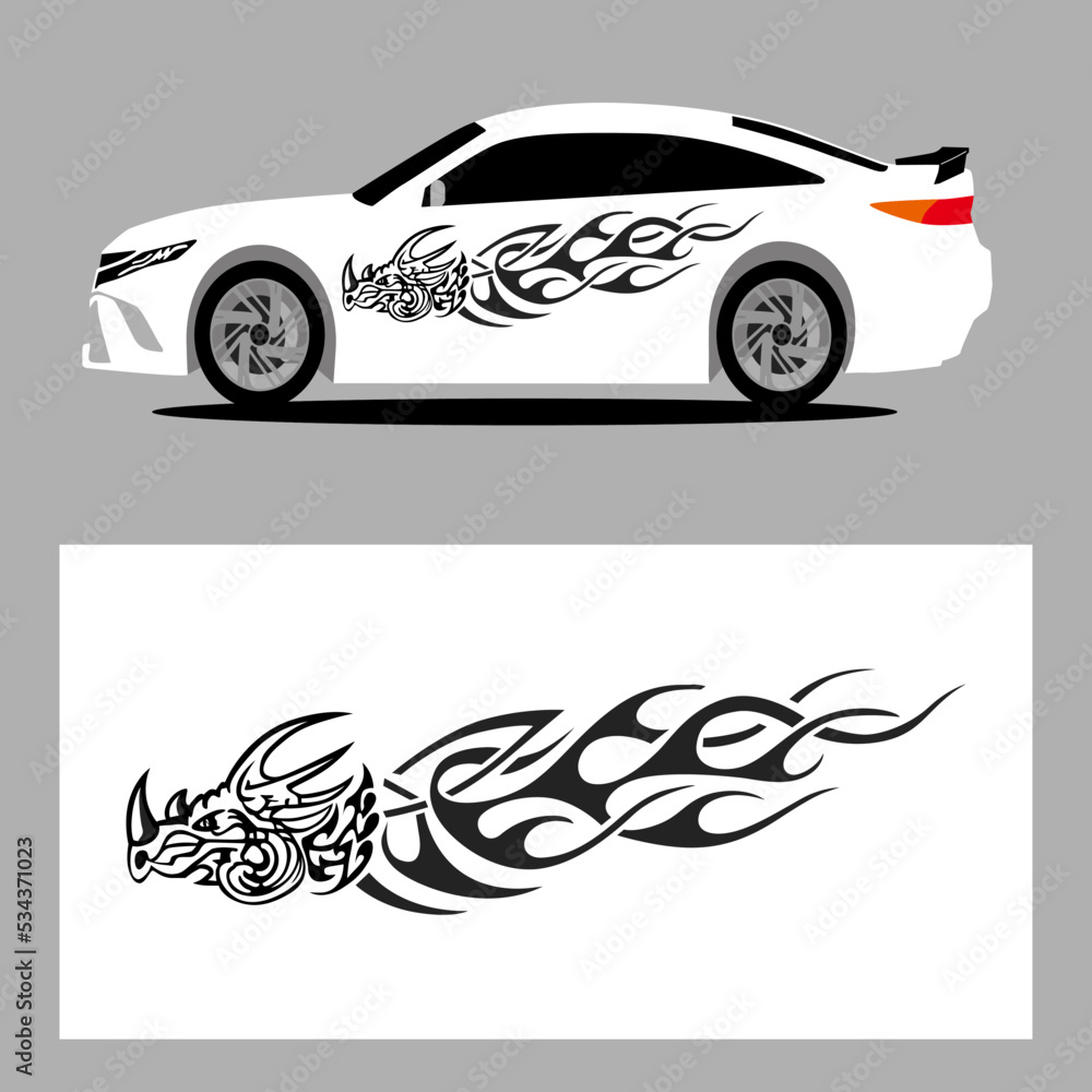 rhino head car stripes decal. car sticker decal rhino head car stripes decal. car sticker decal